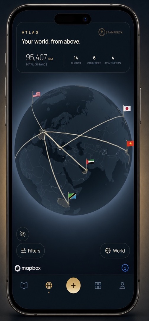 StampDeck Atlas app preview